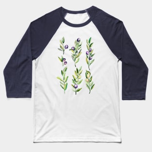 Peace Offering - Watercolour Olive Branches Baseball T-Shirt